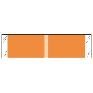 Kardex Solid Color Labels, 53300-Series, 3/8 H x 1-7/16 W, Orange, 1000/RL