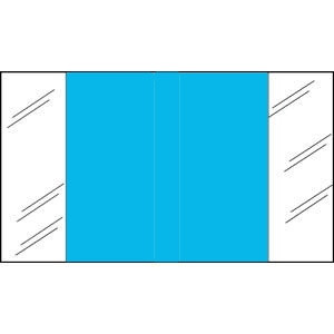 Write-On Index Tabs, Erasable, Fluorescent, 1-1/2 x 1/2, 240/Bx (58530)