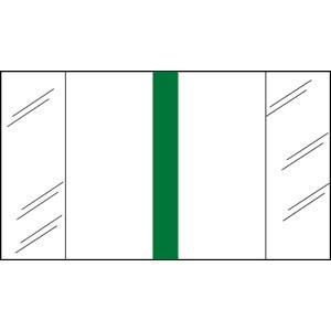 Write-On Index Tabs, 1" Erasable, Green, 1 x 1/2, 240/Bx (58606)