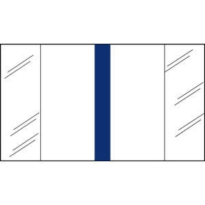 Write-On Index Tabs, 1" Erasable, Blue, 1 x 1/2, 240/Bx (58607)