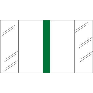 Write-On Index Tabs, Erasable, Green, 1-1/2 x 1/2, 160/Bx (58706)