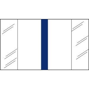Write-On Index Tabs, Erasable, Blue, 2 x 1/2, 120/Bx