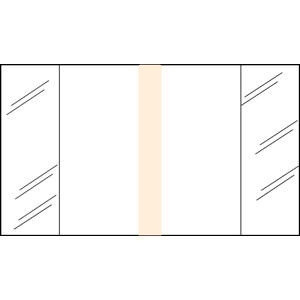 Write-On Index Tabs, Erasable, White, 2 x 1/2, 120/Bx