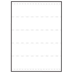 Transcription Labels, 2" Strips, Perf-thru (59531)