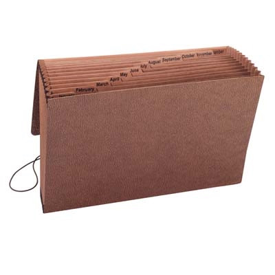Smead TUFF Expanding Files with Flap and Cord Jan-Dec (70390)