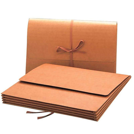 Smead Wallet, 3-1/2" Expansion, Flap/Cloth Tie Closure, 10/Box (71055)