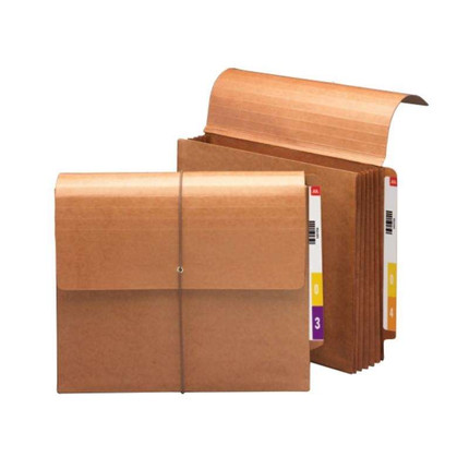 Smead End Tab Wallet, 5-1/4" Expansion, Flap/Closure, 10/Box (71144)