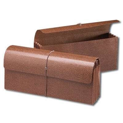 Smead Leather-Like Expanding Wallets with Elastic Box of 10 (71350)