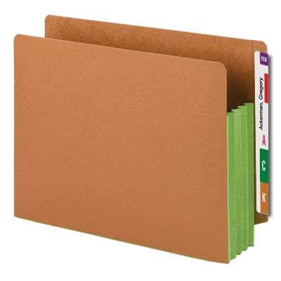 Smead End Tab Pocket Reinforced Straight-Cut Tab 3-1/2" Exp (73680)