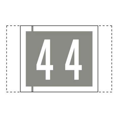 Col R Tab 81000 Label Number 4 100/Pacl