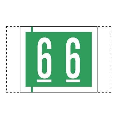 Col R Tab 11000 Label Number 6 100/Pack