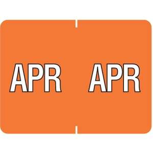 Datafile Month Label April 15/16 x 1-5/8 256/Pack