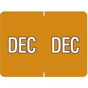 Datafile Month Label December 15/16 x 1-5/8 256/Pack