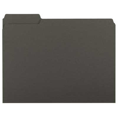 Smead Interior File Folder, 1/3-Cut Tab, Letter Size, Black, (10243)