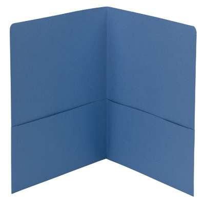 Smead Two-Pocket Heavyweight Folder, Letter Size, Blue (87852)