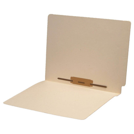 Manila End Tab Folders, Letter Size, 14pt, 3/4" Exp, Fastener Pos 5, 50/Box
