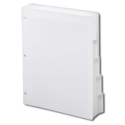 Smead Three-Ring Binder Index Dividers 1/5-Cut Tabs (89415)