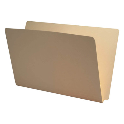 End Tab File Folders - Legal Size, 14pt Manila, 2-Ply Tabs, No Fasteners, 50/Box, 97SR102