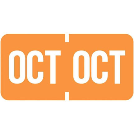 Tab Products Month Labels October Orange A1279-OCT