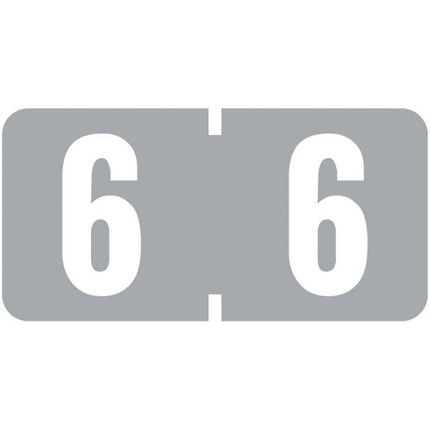 Tab 1280 Label Number 6 (1000/Roll)