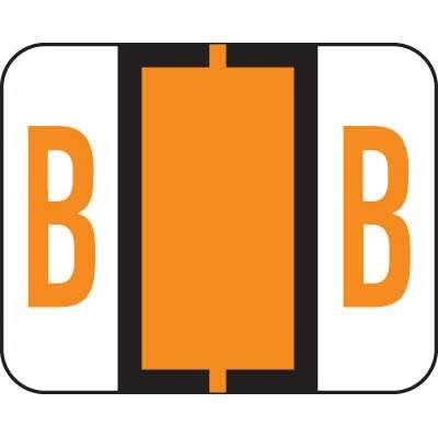 Tab Alphabetic Label Letter B Vinyl 500/Roll