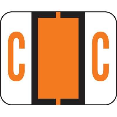 Tab Alphabetic Label Letter C Vinyl 500/Roll