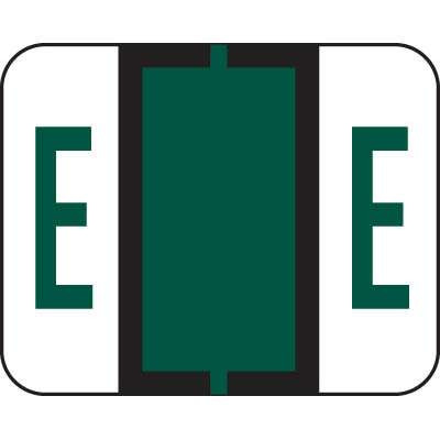 Tab Alphabetic Label Letter E Vinyl 500/Roll