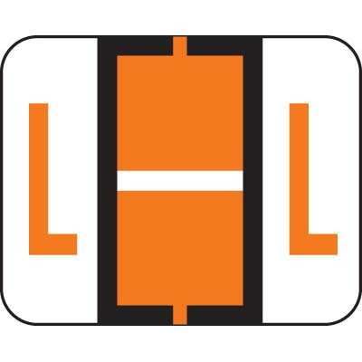 Tab Alphabetic Label Letter L Vinyl 500/Roll