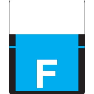 Tab Products Alpha Labels, 1307-Series, 1 H x 3/4 W, Letter F, Lt Blue, 500/Roll (A1307-F-T3)