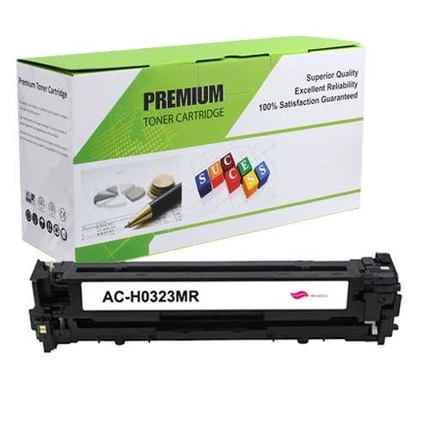 HP 128A (CE323A) Compatible Toner Cartridge - Magenta, Standard Yield (1,300 Pages)