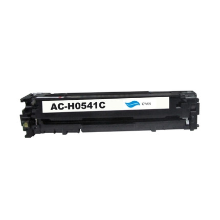 HP 125A (CB541A) Compatible Toner Cartridge - Cyan, Standard Yield (1,800 Pages)