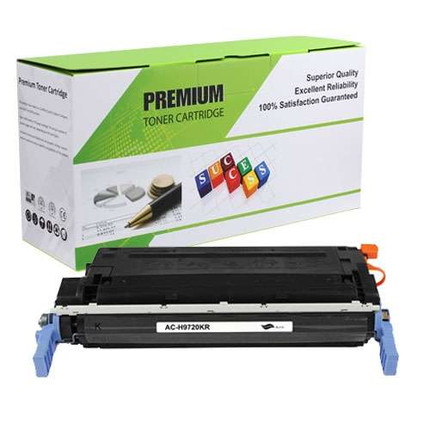 HP 641A (C9720A) Compatible Toner Cartridge - Black, Standard Yield (9,000 Pages)