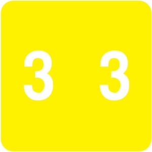 Acme ACNM Label Number 3 (500/Roll)