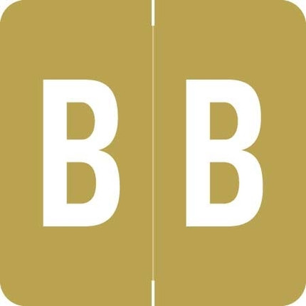 Barkley Alpha Labels Letter B Gold ADPK-B