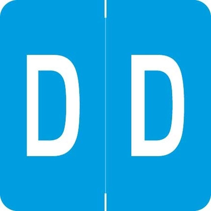 Barkley Alpha Labels Letter D Light Blue ADPK-D