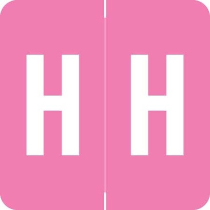 Barkley Alpha Labels Letter H Pink ADPK-H