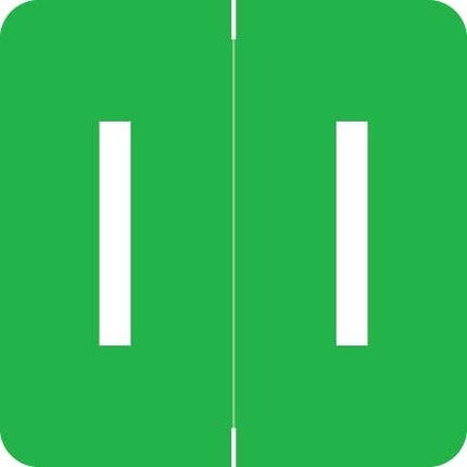 Barkley Alpha Labels Letter I Green ADPK-I