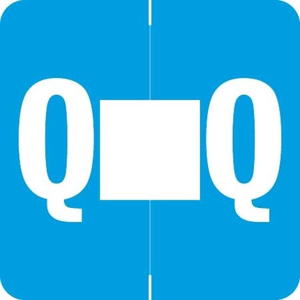 Barkley Alpha Labels Letter Q Light Blue ADPK-Q