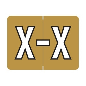 Datafile AL8720 Series Alphabet Labels - Letter X (AL8720-X)