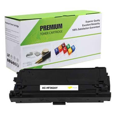 Premium Compatible HP 508A (CF362A) Toner Cartridge - Yellow, Standard Yield, 5.4k Yield