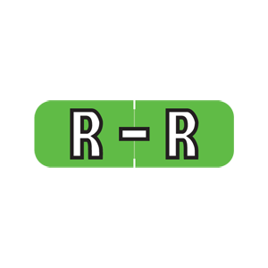 Barkley ABAM Label Letter R (500/Roll)