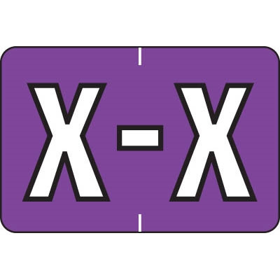 Barkley Alpha Label Packs Letter X Purple BRPK-X