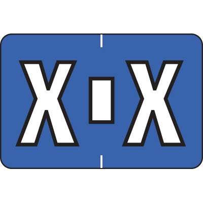 Colwell Labels Jewel Tone Label Letter X