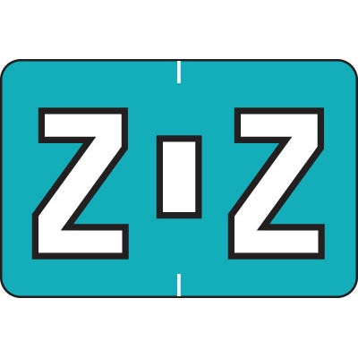 Colwell Labels Jewel Tone Label Letter Z