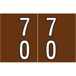 Barkley DBKM Numeric Labels 70-79