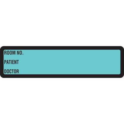 Arden Spine ID Labels - Turquoise, Printed