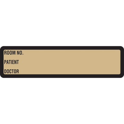 Arden Spine ID Labels - Brown, Printed