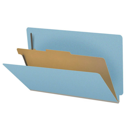 Blue Legal Size End Tab Pressboard Classification Folder (DV-S52-14-3BLU)