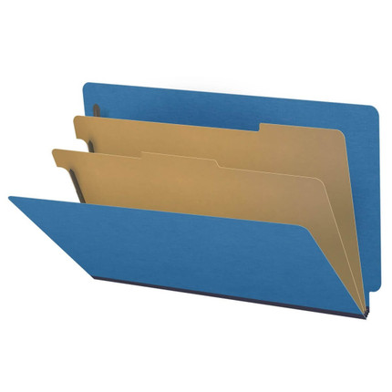 Royal Blue Letter Size End Tab Pressboard Classification Folder (DV-S52-26-3RBLU)