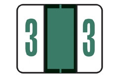 File Doctor Labels Number 3 500/Roll